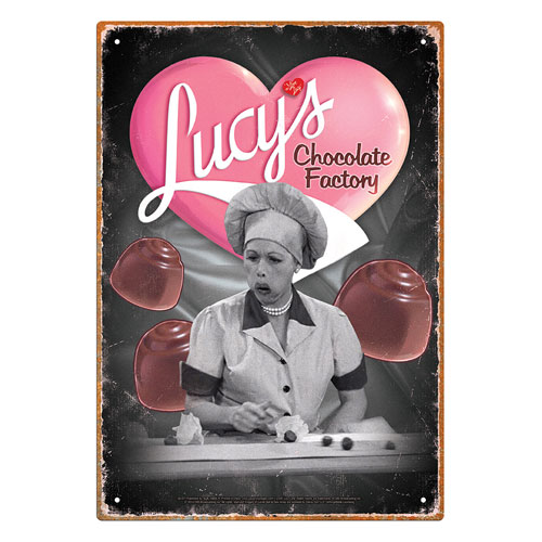 I Love Lucy Chocolate Factory Tin Sign